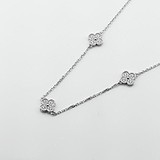 Серебряное колье с куб. циркониями, 1798259