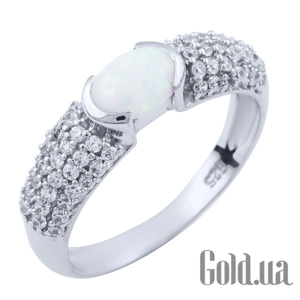 

Кольцо Fresh Jewelry, Серебряное кольцо с опалом и куб. циркониями, 18