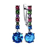 SOKOLOV Срібні сережки з кристалами Swarovski, 1534580