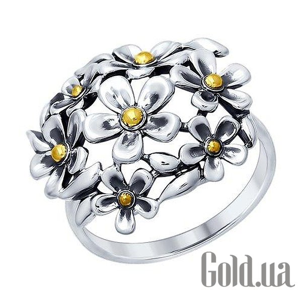 Купить SOKOLOV Женское серебряное кольцо в позолоте