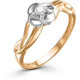 Женское золотое кольцо с бриллиантом, 1604212