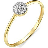 Золотое кольцо с бриллиантами, 1650036