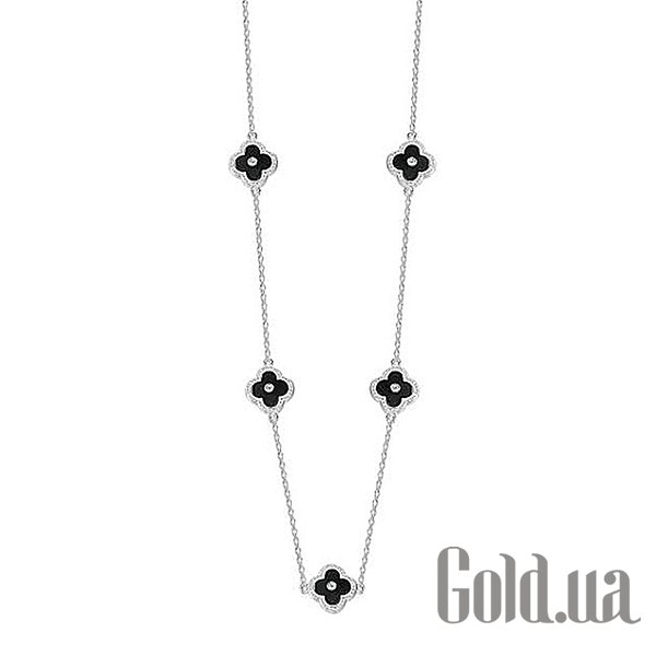 

Женские колье Fresh Jewelry, Серебряное колье с керамикой и куб. циркониями, 40