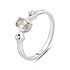 Женское серебряное кольцо с куб. циркониями и кианитом - фото 1