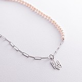 Срібне кольє з культив. перлами, 1796468