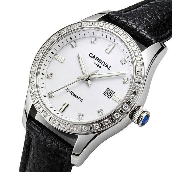 Carnival Женские часы Luiza White Leather 3966 bt3966