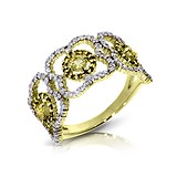 Женское золотое кольцо с бриллиантами, 808820