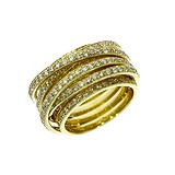 Женское золотое кольцо с бриллиантами, 820852