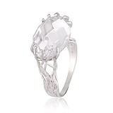 Женское серебряное кольцо с куб. цирконием