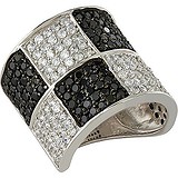 Женское серебряное кольцо с куб. циркониями, 1542261