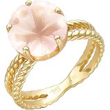 Женское золотое кольцо с кварцем, 1605237