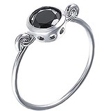 Женское серебряное кольцо с куб. цирконием, 1609845