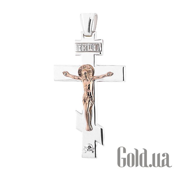 

Кулон-крестик Украина, Серебряный кулон в позолоте