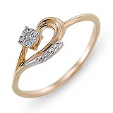 Женское золотое кольцо с бриллиантами, 1639797