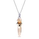 Кулон з ланцюжком з кристалами Swarovski, 1661045