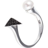Женское серебряное кольцо с жемчугом и шпинелями, 1670005
