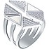 Женское серебряное кольцо с куб. циркониями и перламутрами - фото 1