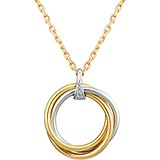 Золотой кулон с цепочкой с бриллиантами, 1697141