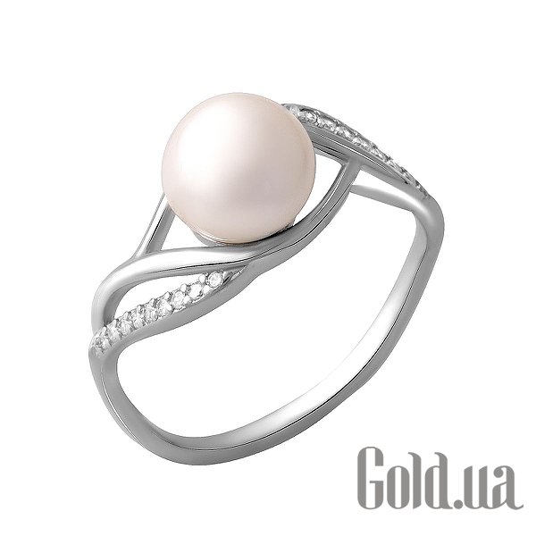 

Женские кольца Fresh Jewelry, Женское серебряное кольцо с куб. циркониями и культив. жемчугом, 18