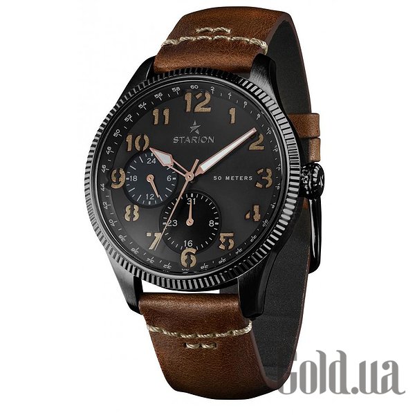 Купить Starion Мужские часы A582 Black/Black (A582 Black/Black коричн.рем)