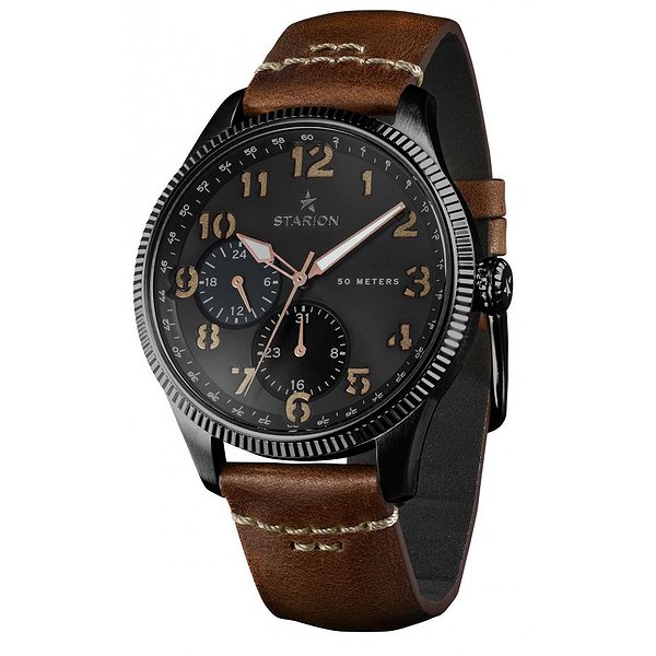 Starion Чоловічий годинник A582 Black/Black