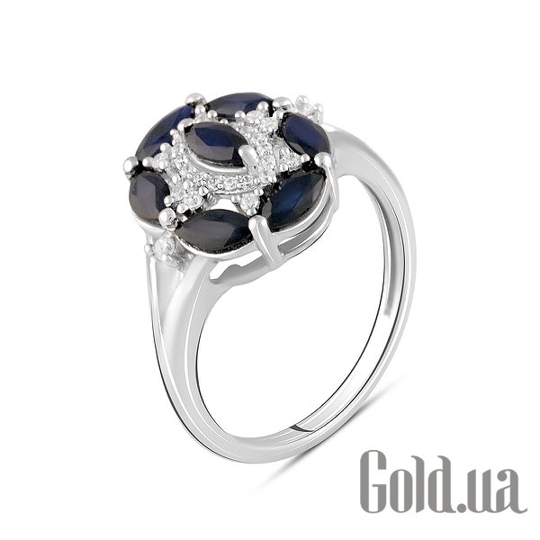 

Женские кольца Fresh Jewelry, Женское серебряное кольцо с куб. циркониями и сапфирами, 17.5