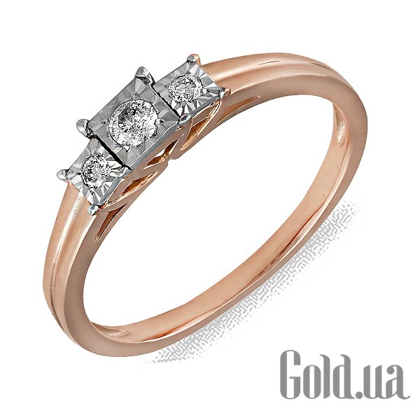 

Кольцо Lurie Jewelry, Золотое кольцо с бриллиантами, 17