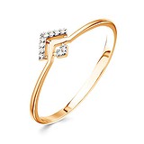 Женское золотое кольцо с бриллиантами, 1513078