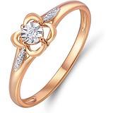 Золотое кольцо с бриллиантами, 1554038