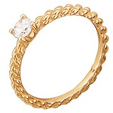 Золотое кольцо с куб. цирконием, 1613942