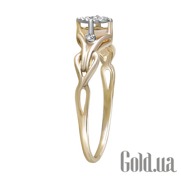 Обручка Soul Diamonds Золота каблучка з діамантами, 17.5