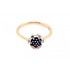 Женское золотое кольцо с сапфирами и бриллиантами - фото 3