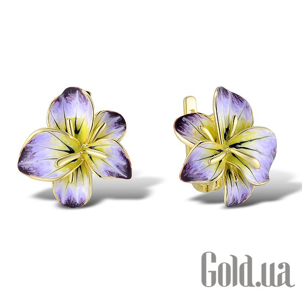 

Серьги Lurie Jewelry, Серебряные серьги с эмалью