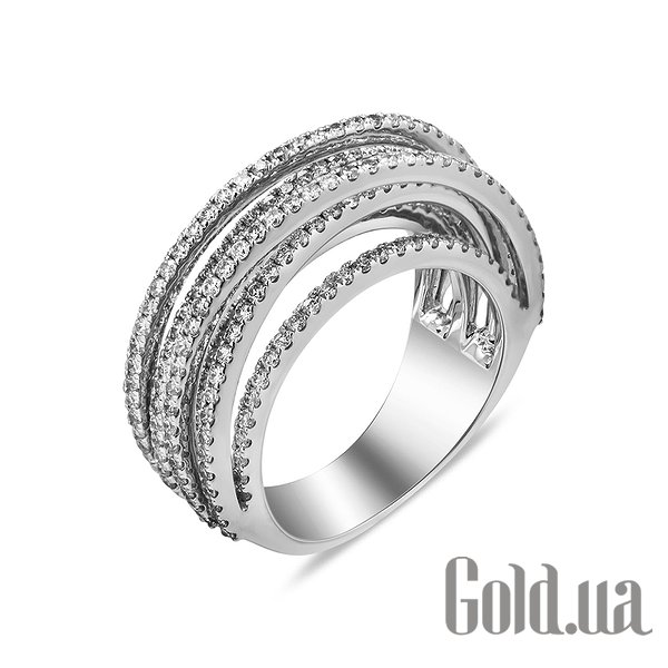 

Кольцо Украина, Женское золотое кольцо с бриллиантами, 16.5