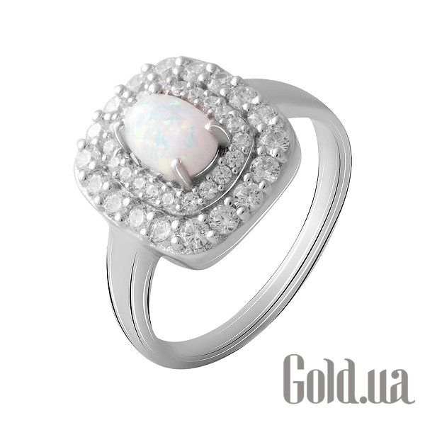 

Женские кольца Fresh Jewelry, Женское серебряное кольцо с куб. циркониями и опалом, 18.5