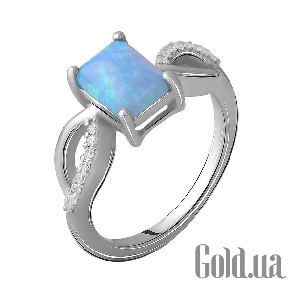 

Женские кольца Fresh Jewelry, Женское серебряное кольцо с куб. циркониями и опалом, 17.5
