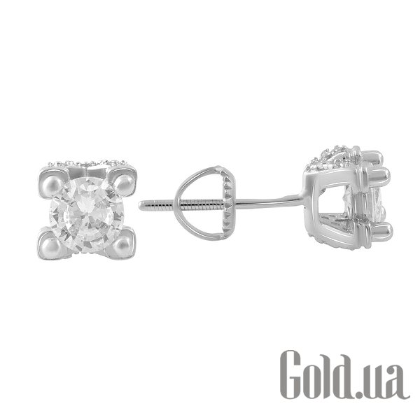 

Серьги-гвоздики Fresh Jewelry, Серебряные серьги с куб. циркониями