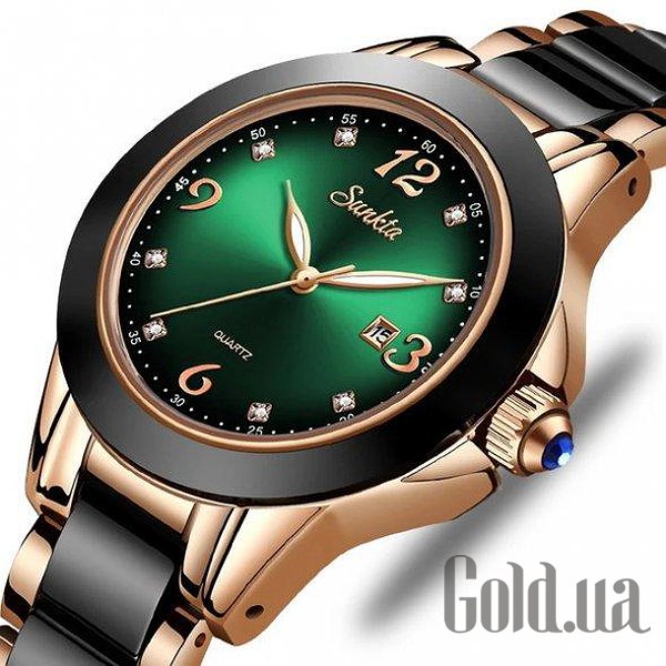 

Женские часы Sunkta, Женские часы Ceramic Green 3025