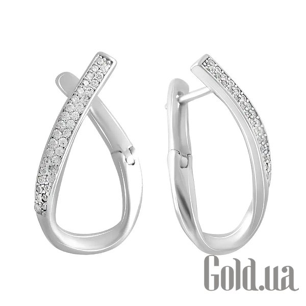

Серьги Fresh Jewelry, Серебряные серьги с куб. циркониями