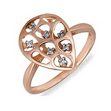 Женское золотое кольцо с бриллиантами, 078710