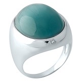 Женское серебряное кольцо с кошачьим глазом, 1668983
