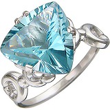 Женское серебряное кольцо с топазом, 1674615