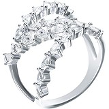 Женское серебряное кольцо с куб. циркониями, 1676151