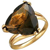 Женское золотое кольцо с раухтопазом, 1684855