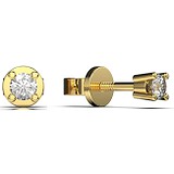 Золотые серьги с бриллиантами, 1768567