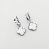 Серебряные серьги с перламтуром