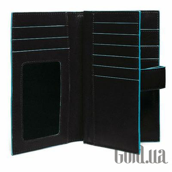 

Бумажник Piquadro, Черный, Портмоне Bl Square Black PD1353B2_N