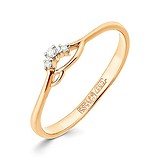 Женское золотое кольцо с бриллиантами, 1512568