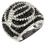 Женское серебряное кольцо с куб. циркониями, 1542264