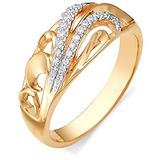 Женское золотое кольцо с бриллиантами, 1555064